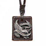 Live to Ride Leather Necklace