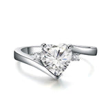 Luxury Diamond Heart Ring