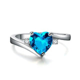 Luxury Diamond Heart Ring