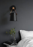 Nordic Wood & Leather Sconce