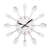 Spoon Fork Creative Quartz Wall Mounted Clock