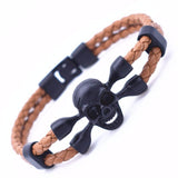 Skeleton Leather Rope  Bracelet