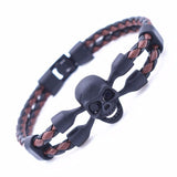 Skeleton Leather Rope  Bracelet