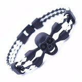 Skeleton Leather Rope  Bracelet