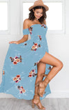 Long Flower Summer Dress