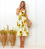 Casual Sunflower Dress